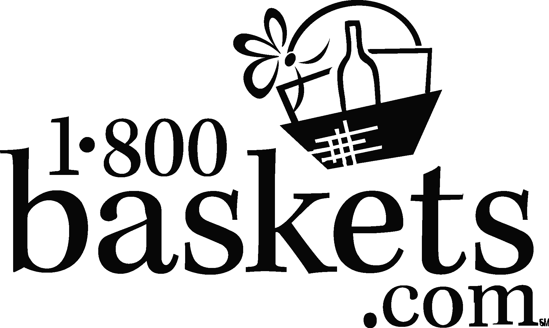 1 800 Baskets.com Black Logo Vector Logo